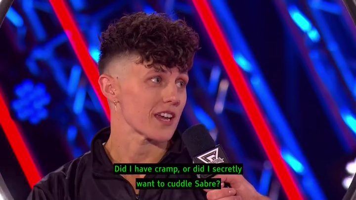 File:Gladiators 2025 amanda cuddles sabre.jpg